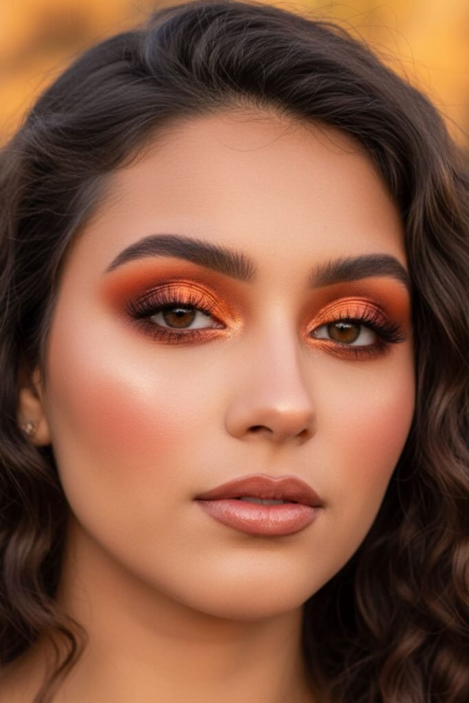 Warm Sunset Gradient Eye Look