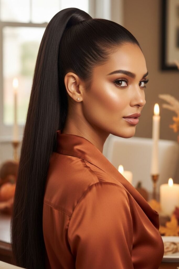 Wrapped High Ponytail