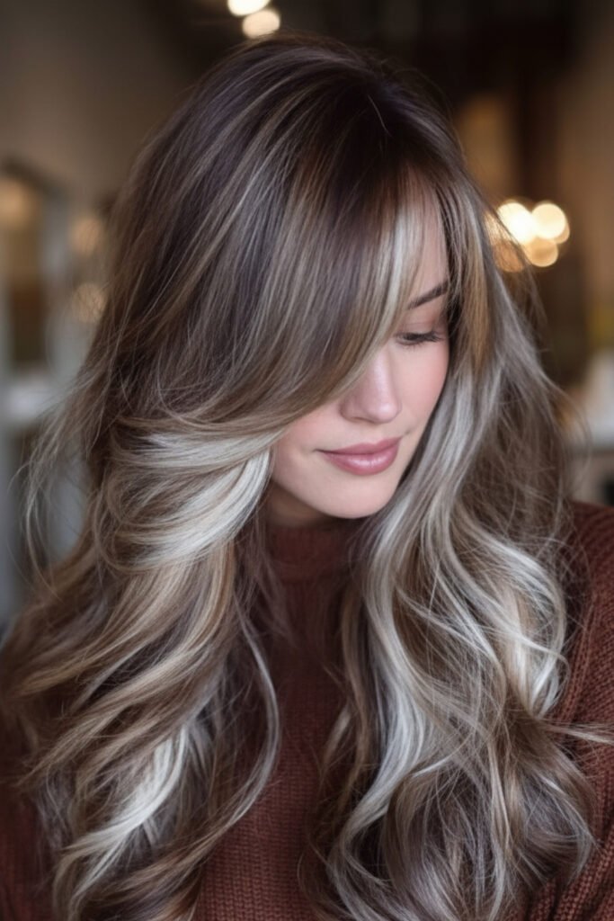 Ash Brown Hair with Silver Undertones