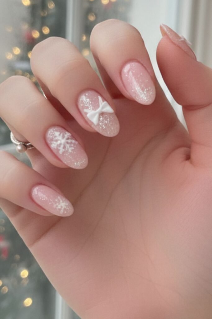 Blushing Snowflakes & Bows