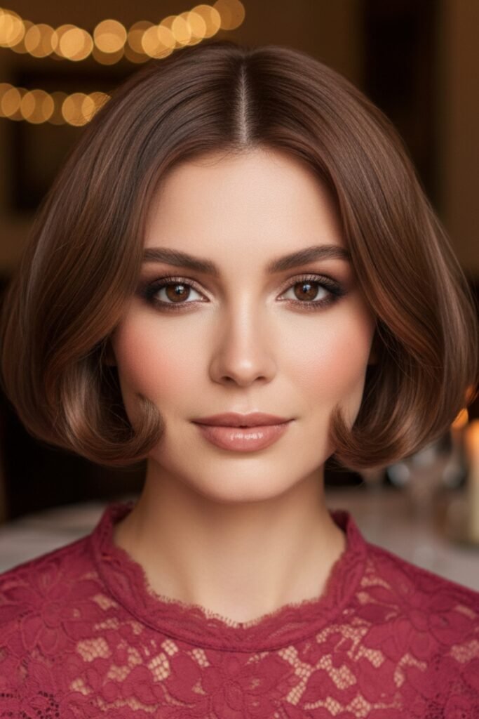 Chic Curled Under Bob