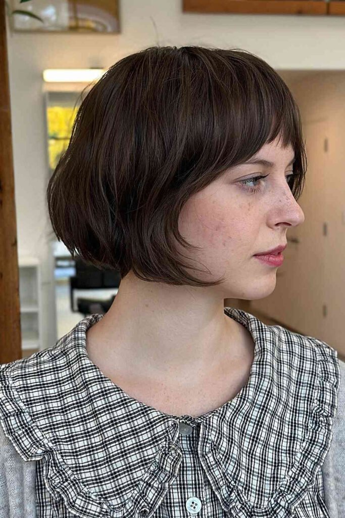 Classic French Girl Bottleneck Bob