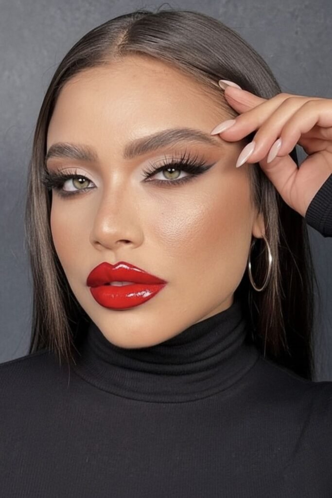 Fiery Red Lip