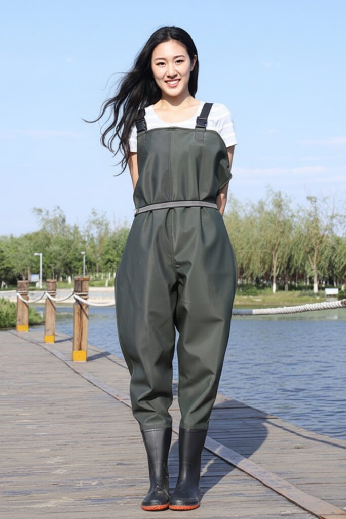 Fisherman Utility Jumpsuit & Chunky Boots
