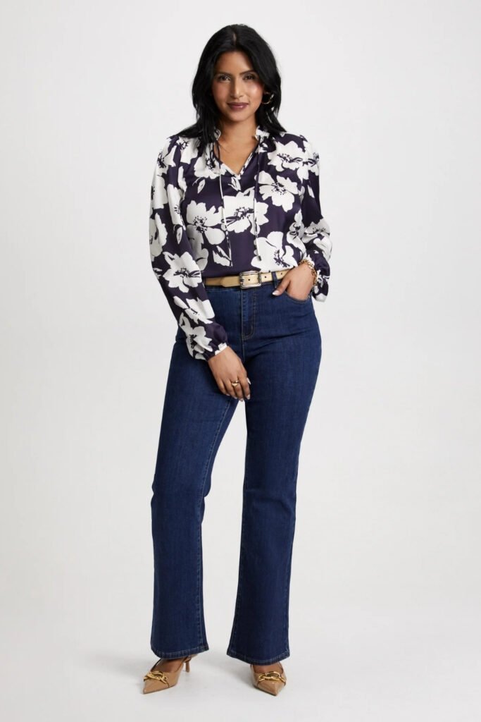 Flowy Blouses with Bootcut Jeanss