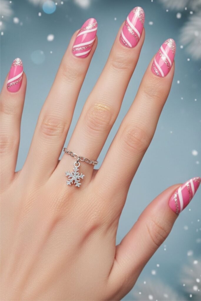 Frosted Candy Cane Magic