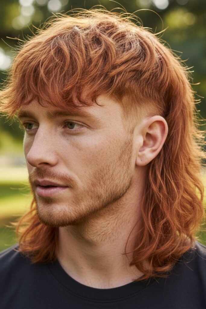 Ginger Shaggy Mullet