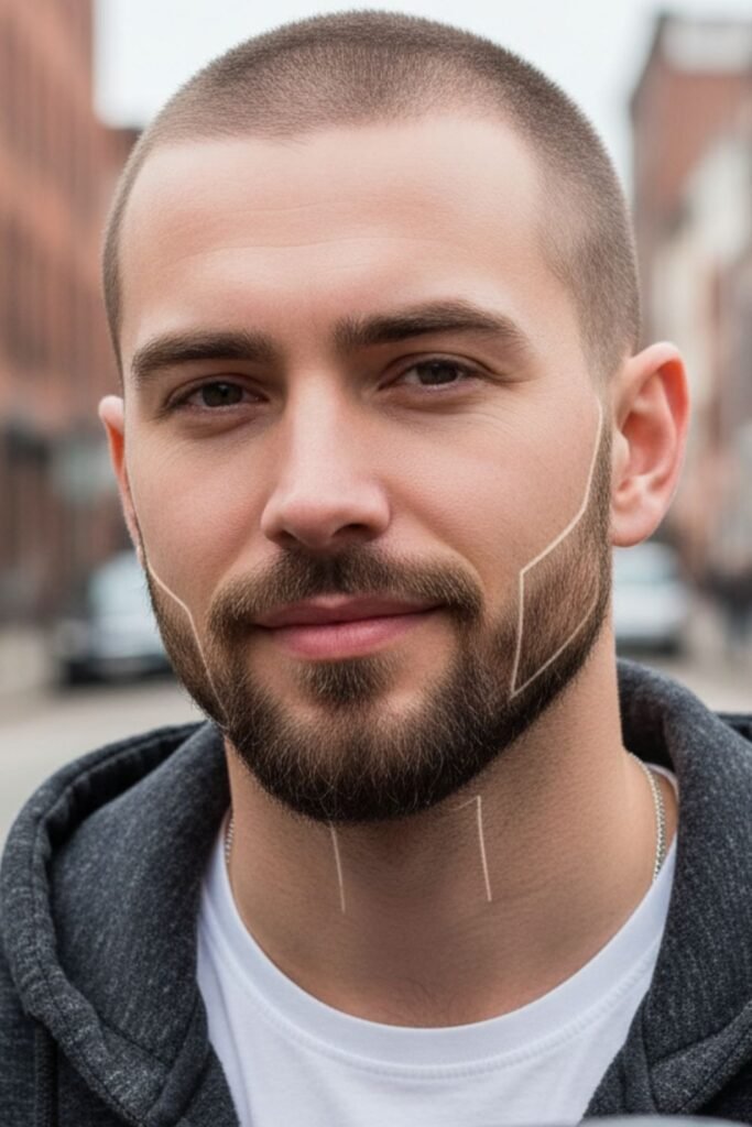 Goatee with Sharp Edges