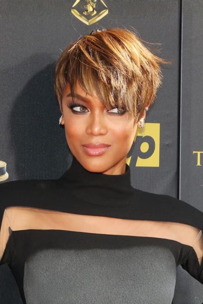 Layered Pixie Cut with Wispy Bangs