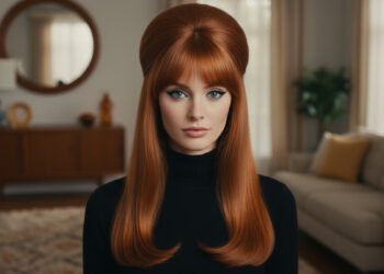 Long 60s Inspired Straight Hairstyles