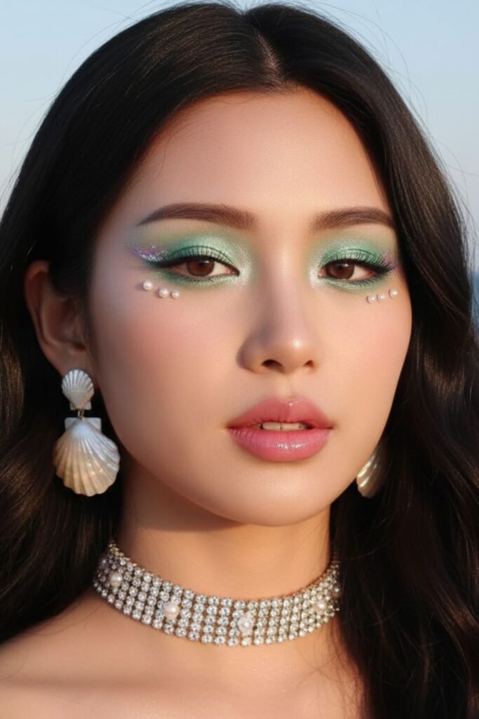 Mermaid Aura Pisces Makeup