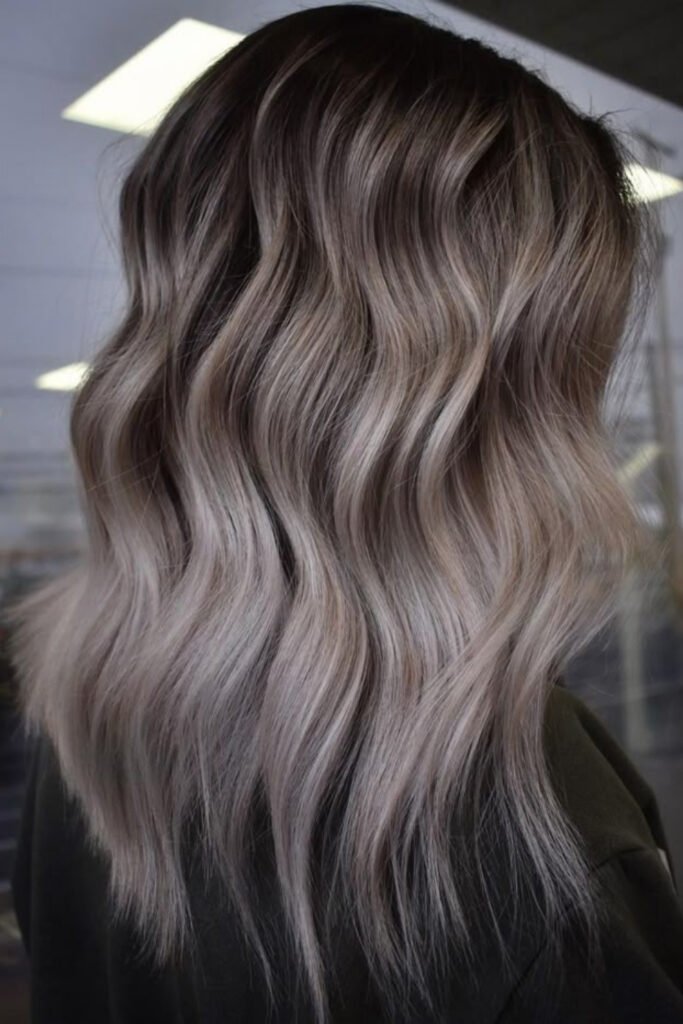 Mushroom Brown Hair with Blended Ash Lowlights