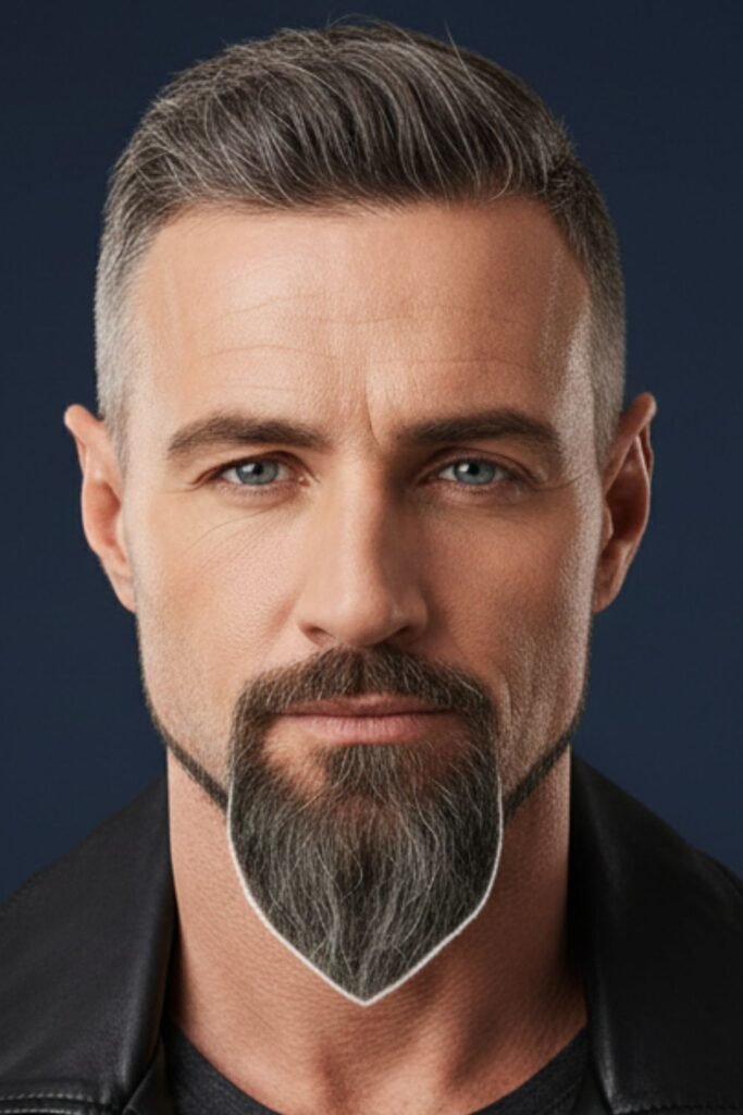 Pointed Goatee with Defined Edges