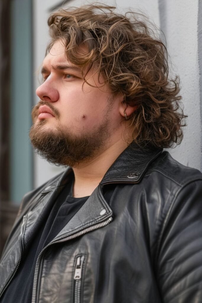 Shaggy Mullet For Round Face Shapes