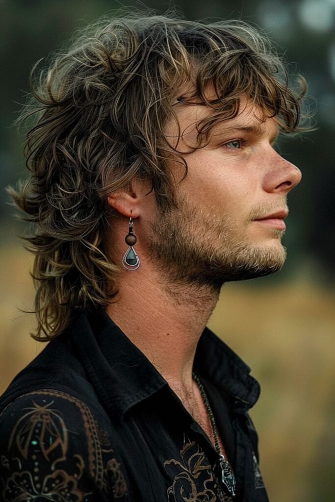 Shaggy Mullet For Wavy Hair