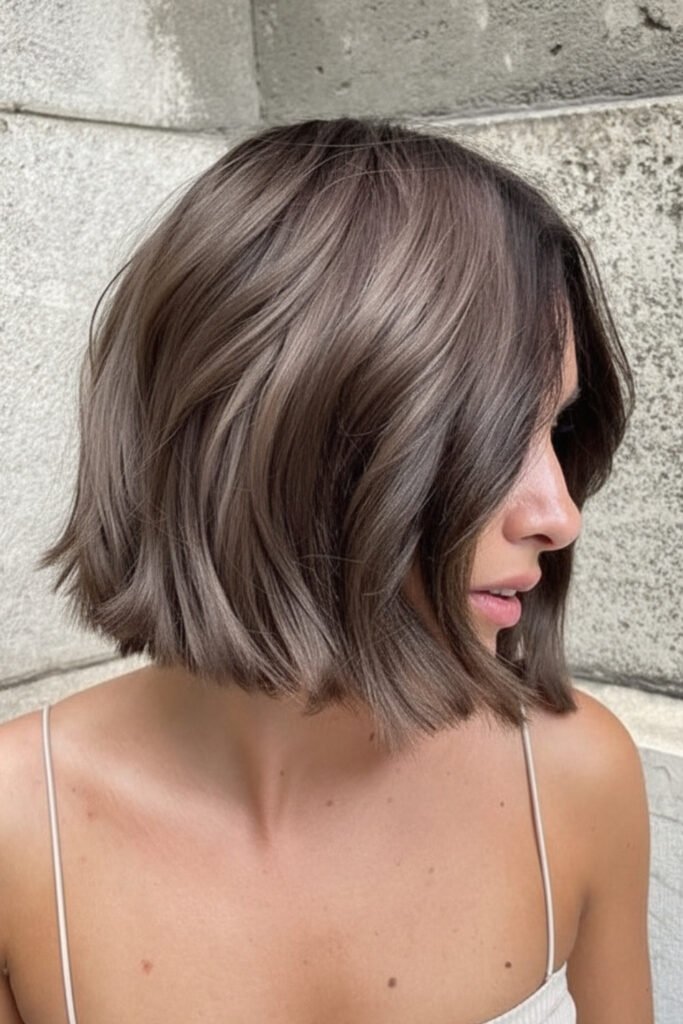 Short Ash Brown Hair