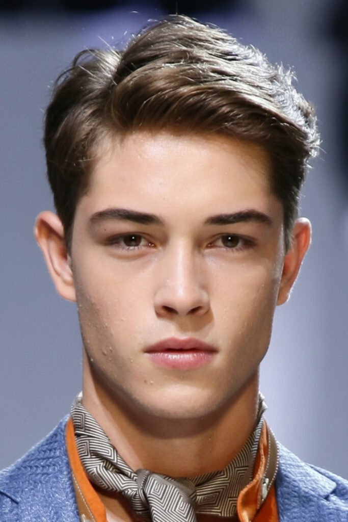 Textured Short Sweep