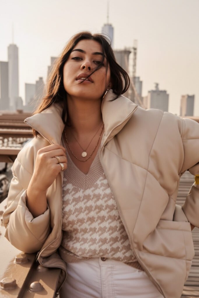 The Classic Puffer & Knit Combo