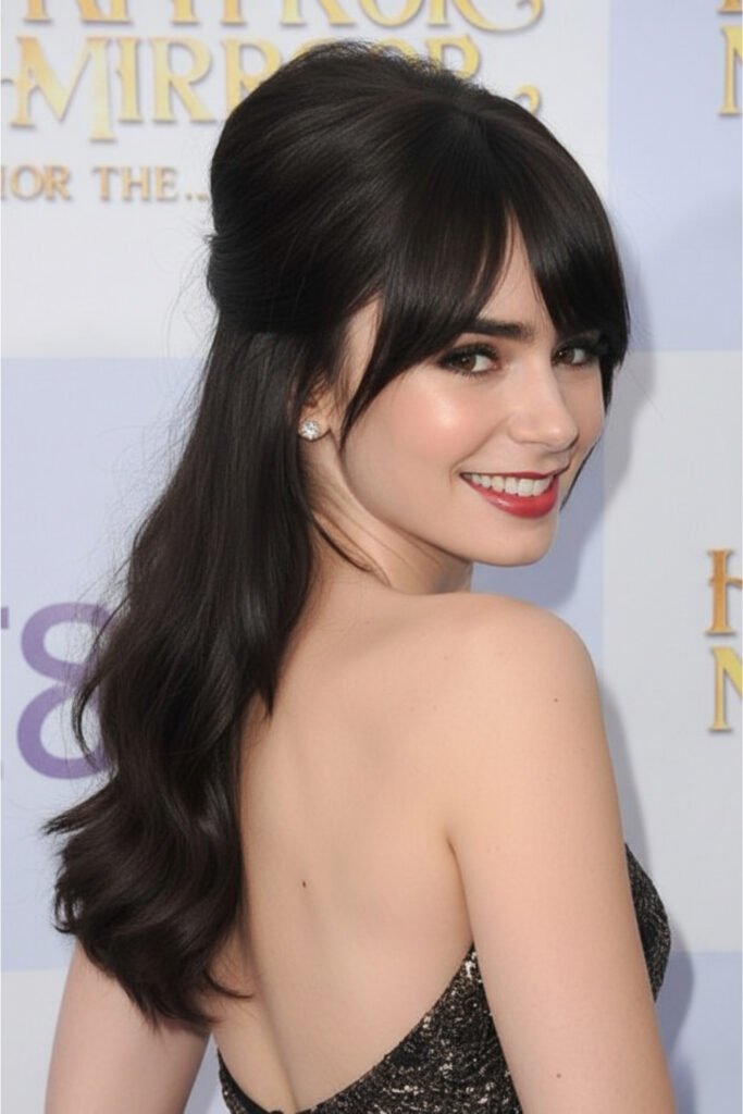 Twisted Half Up Hairstyle With Soft Volume