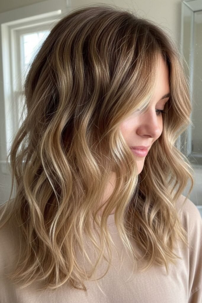 Wavy Bronde Shag