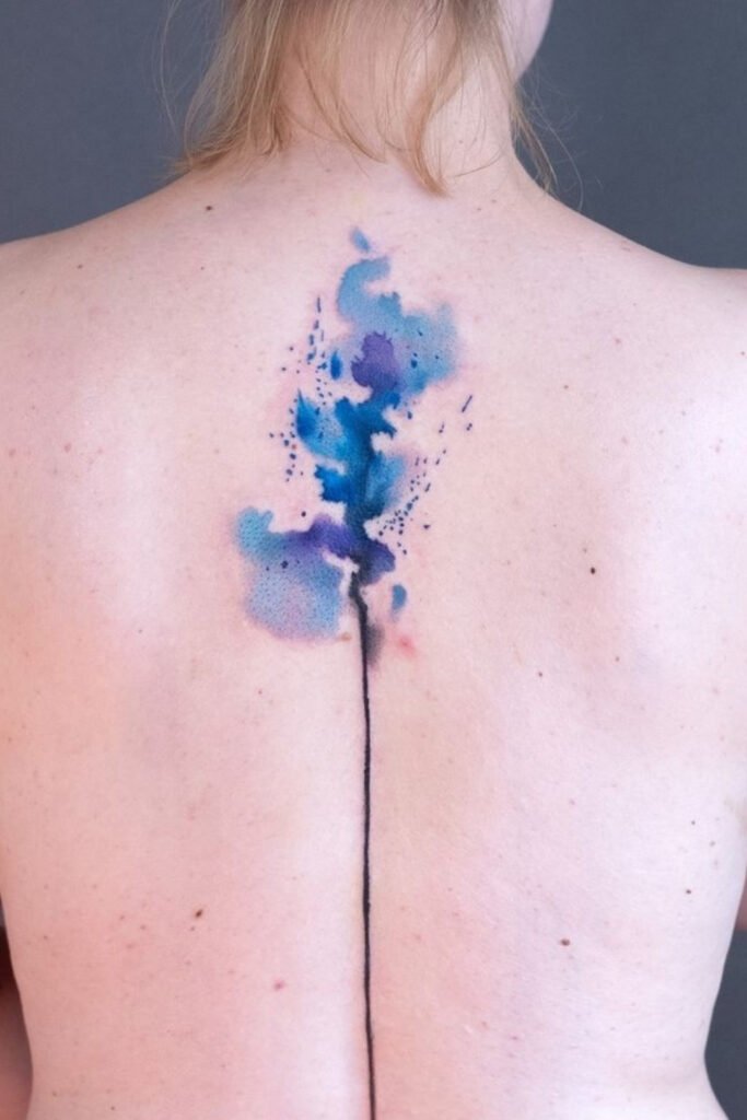 Abstract Watercolor Tattoos