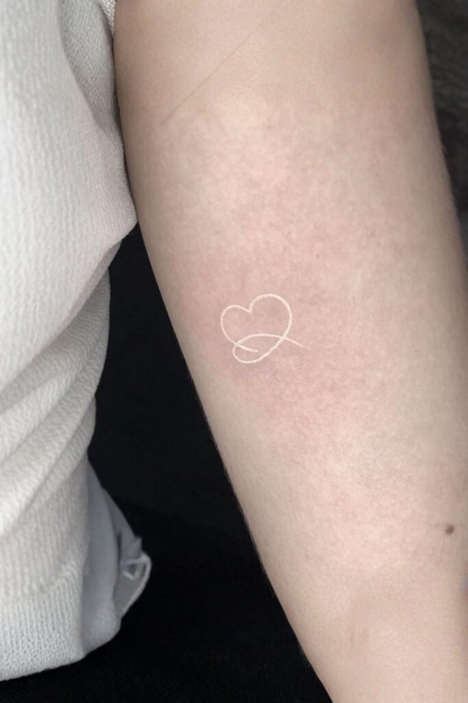 Invisible White Ink Tattoos