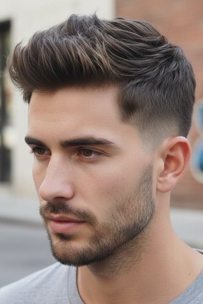 Short Fade with Textured Top