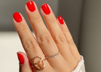 Square Valentine Nails