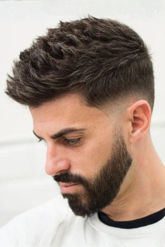 Taper Fade Haircut with Spiky Top