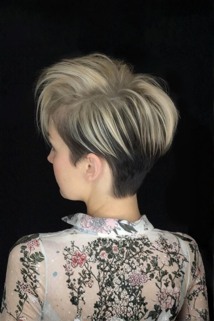 Two-Tone Undercut Bob
