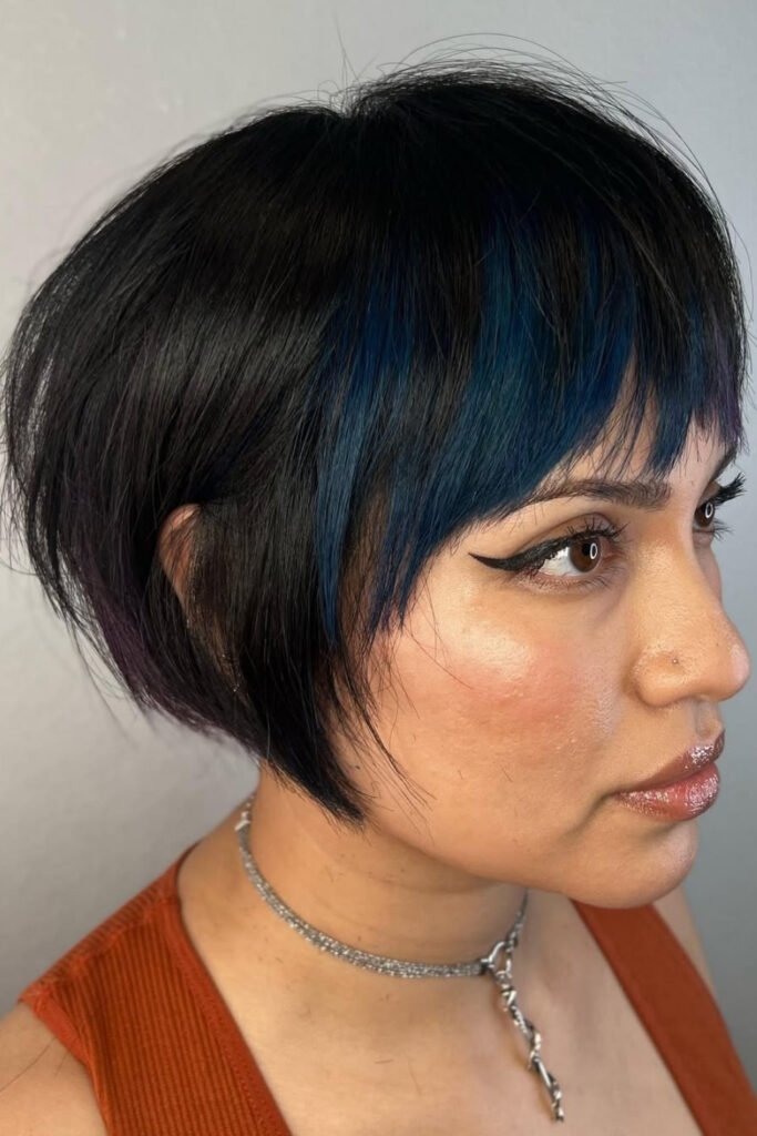 Undercut Bob with Bangs