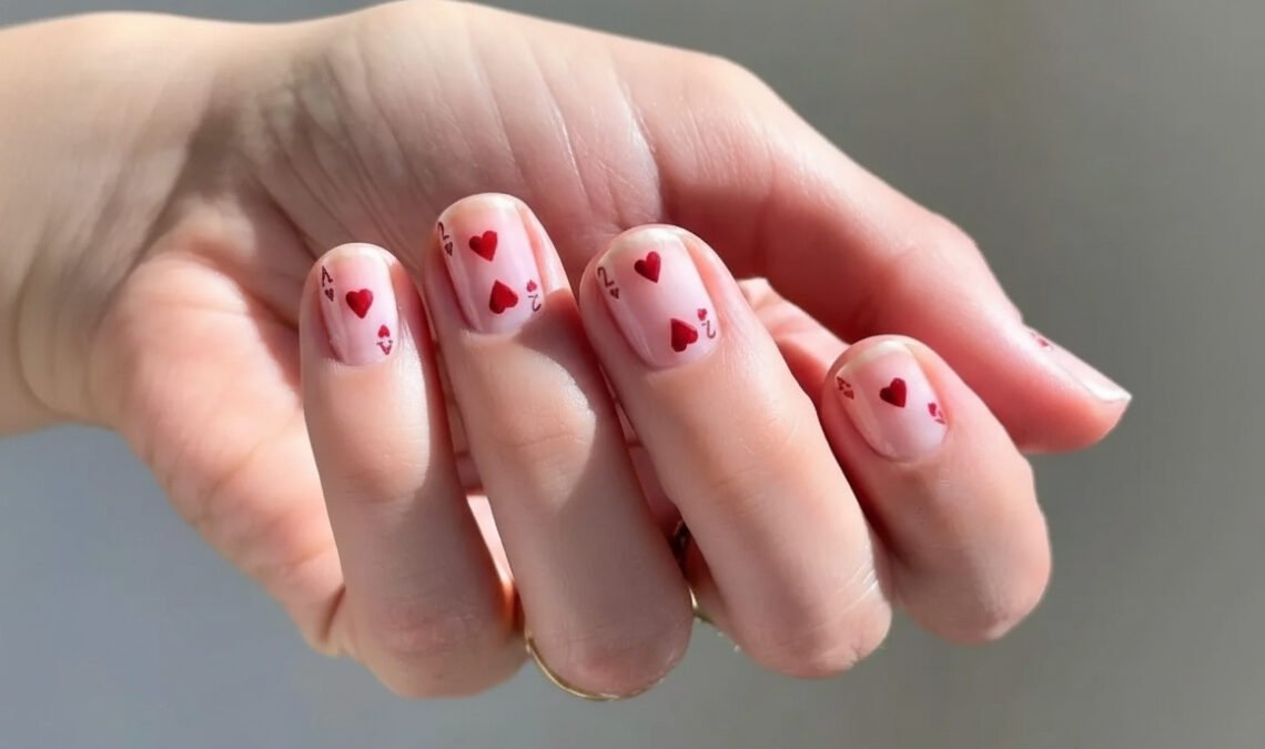 Valentine Short Nails