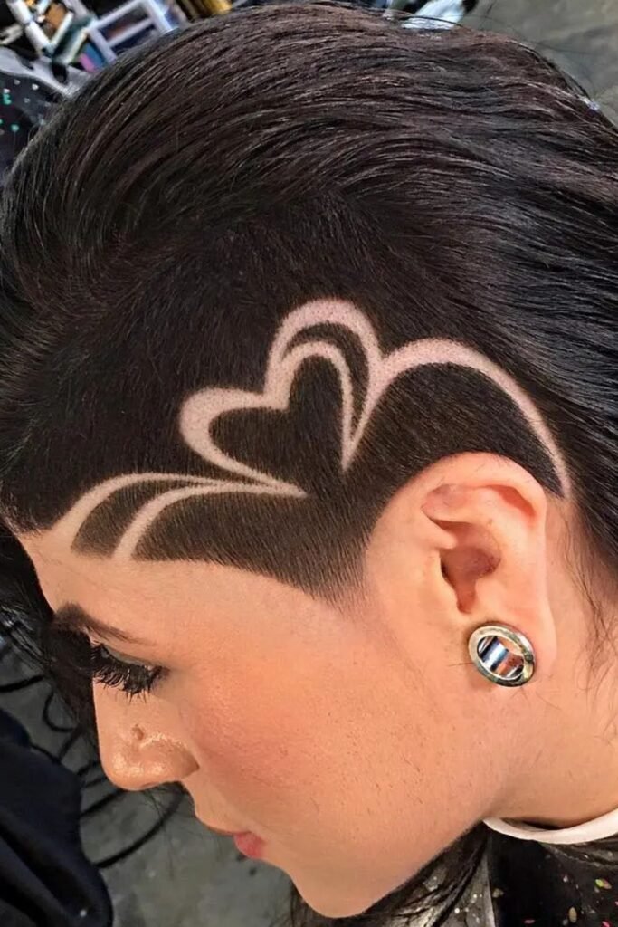 _Lovely Heart Shaved Undercut