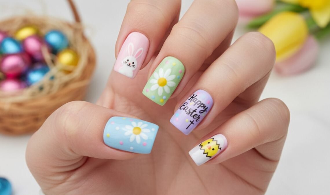 Square Easter Nails