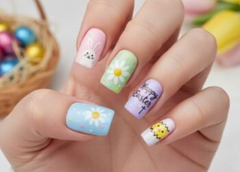 Square Easter Nails