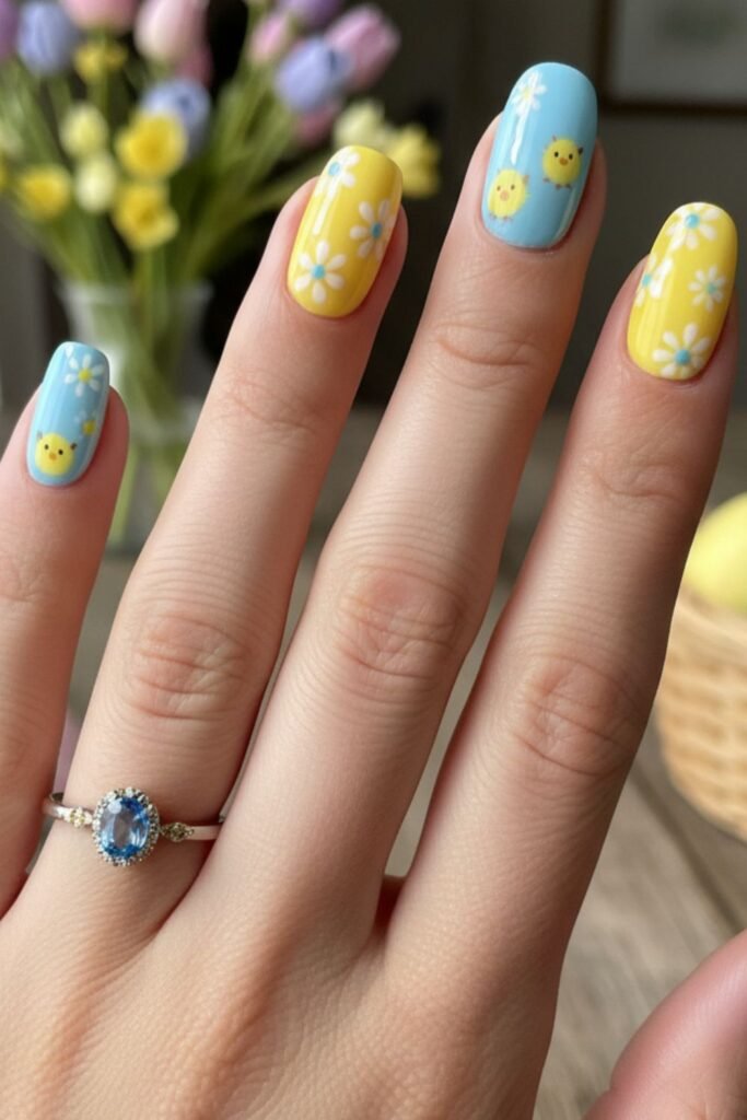 Yellow And Blue Easter