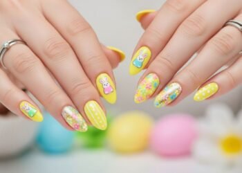 Yellow Easter Nail Designs