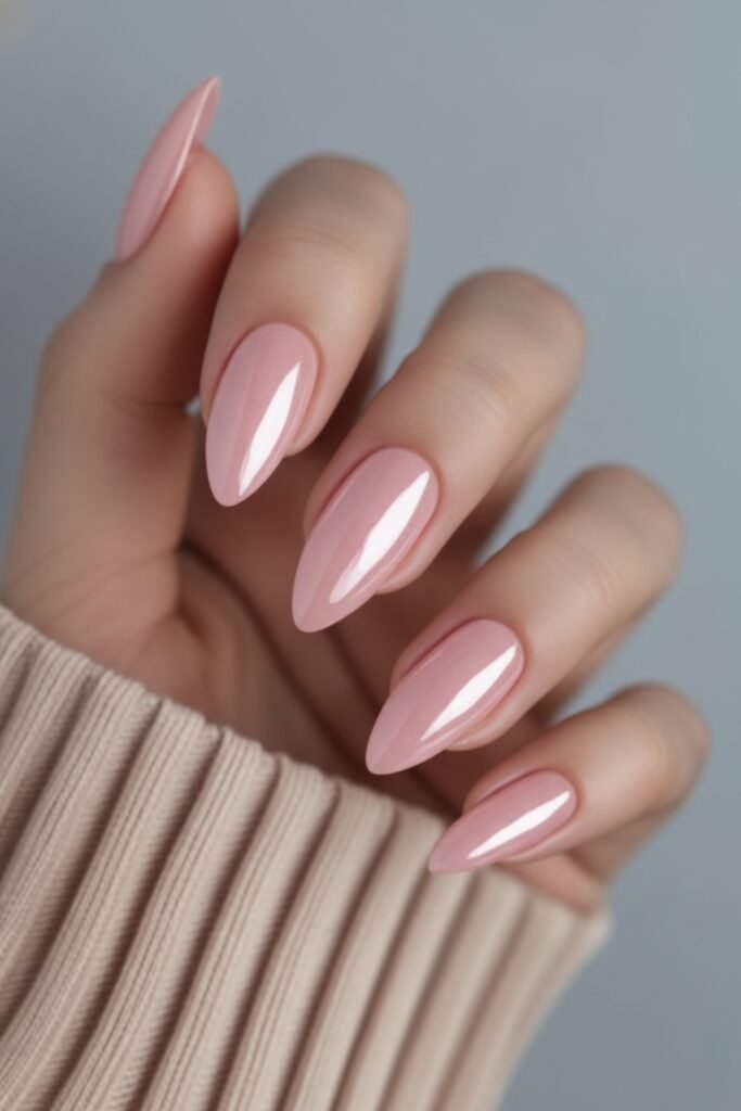 Almond Glow with Subtle Blush