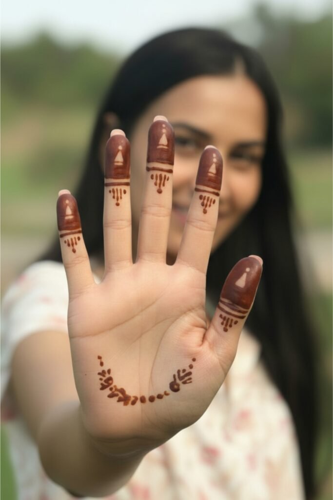 Bare Palm Modern Outline