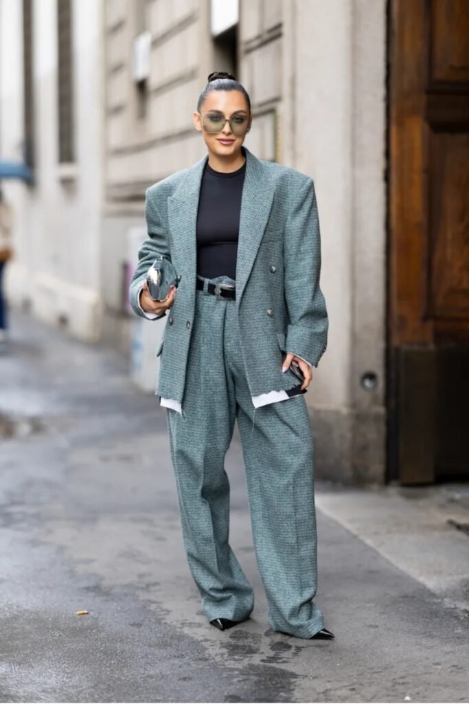 Charcoal Gray Tailored Street Cool