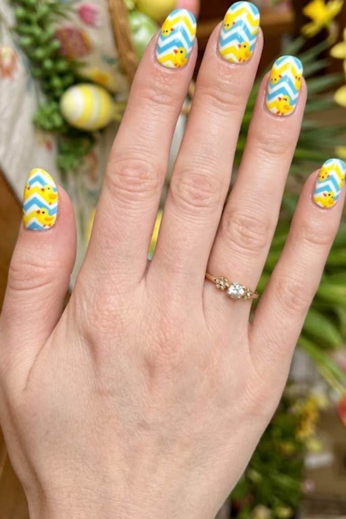 Chevron Chick Nail Design