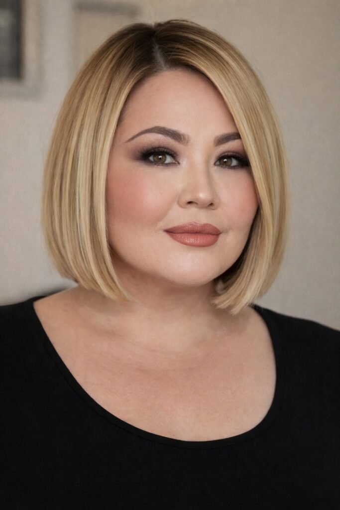 Chin-Length Blunt Bob