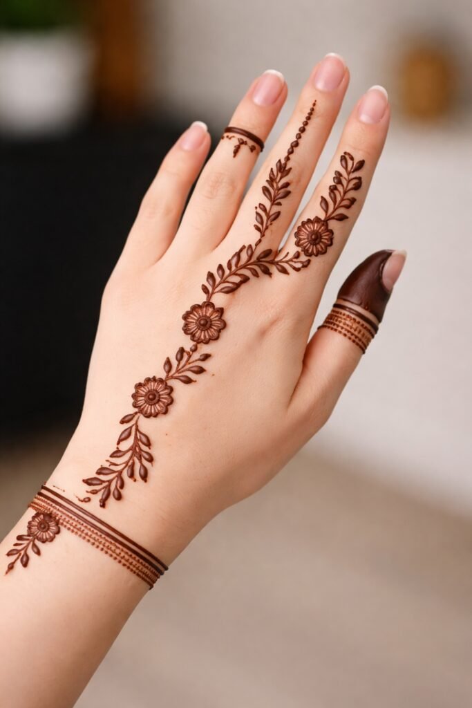 Diagonal Vine Back Hand Pattern