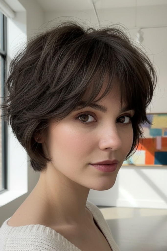 Dimensional Shaggy Crop