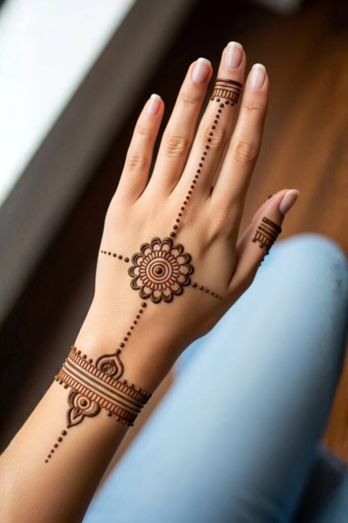 Dotted Bracelet with Finger Trail