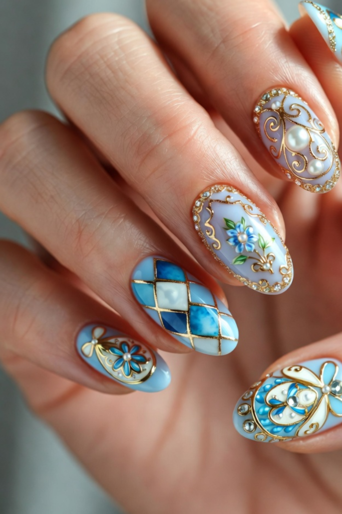 Fabergé Egg Nail Art