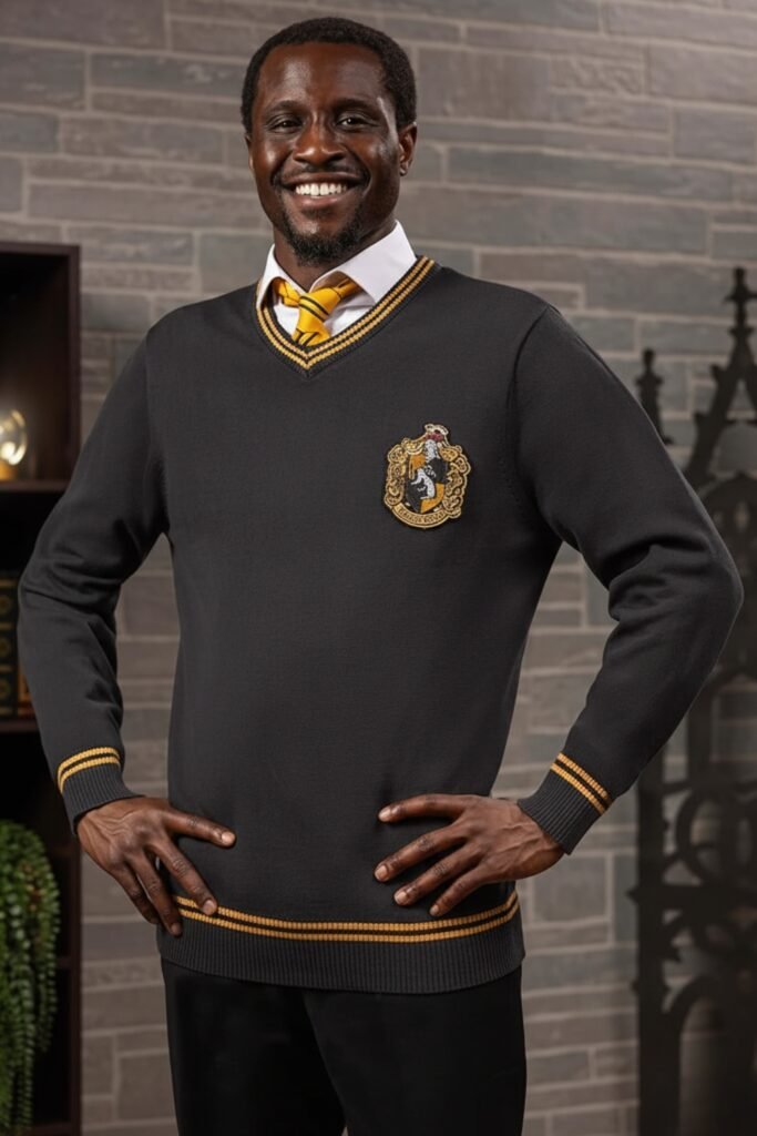 Boys Harry Potter outfit: Hufflepuff Cozy Look