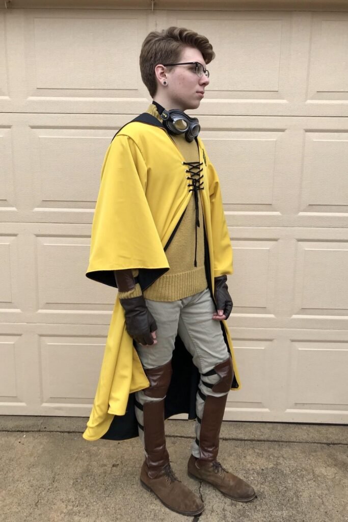 Boys Harry Potter outfit: Hufflepuff Yellow Layers