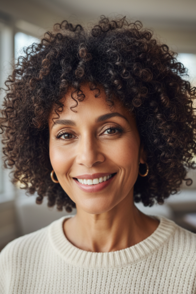 Layered Cut For Naturally Curly Hair Type