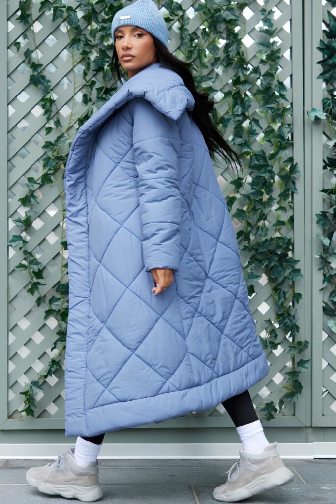 Lightweight Puffer Statement Collar Coat